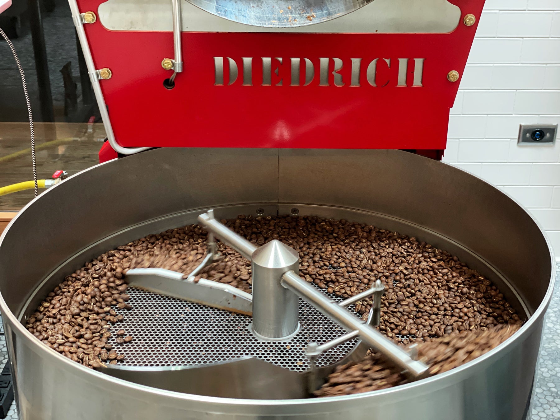 roasted coffee using Diedrich machine