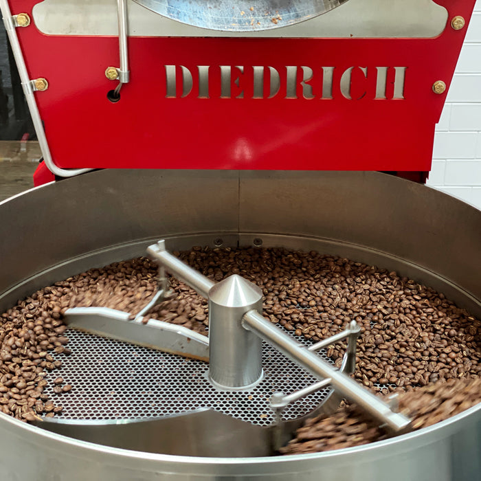 roasted coffee using Diedrich machine