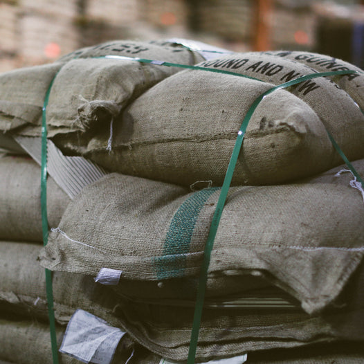 green coffee in royal coffee warehouse