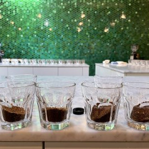 Cupping glasses at The Crown.