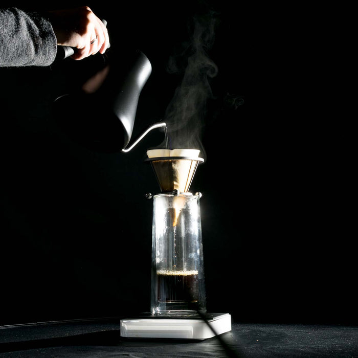 brewing coffee