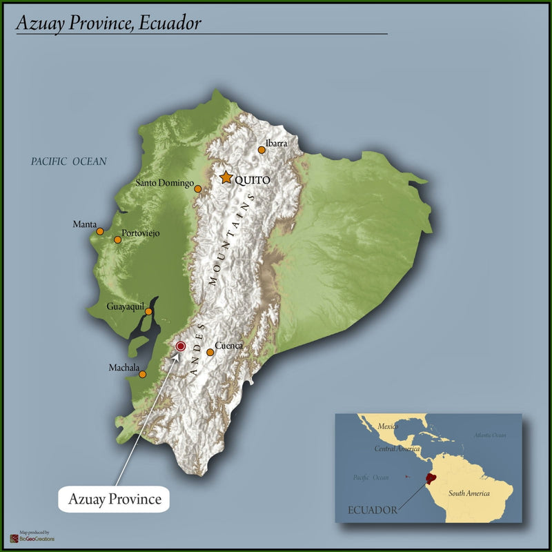 Ecuador Farmgate Azuay Juan Peña Presents Santa Isabel Blend Natural - *51966* - 27285-1 - 25.0 kg Boxes - SPOT RCWHSE